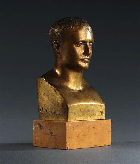 Ca173 19th Century Gilt Bronze Bust Of Napoleon