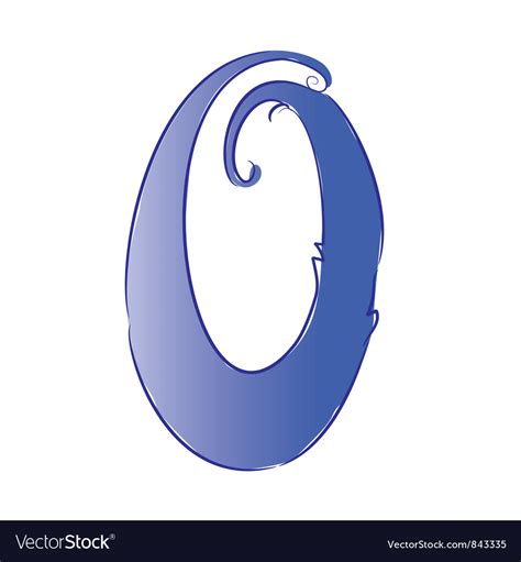 Number 0 Royalty Free Vector Image Vectorstock