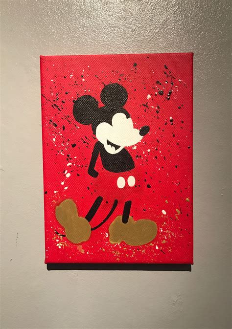 Mickey Mouse Canvas Pop Culture Art Character Art Canvas Painting