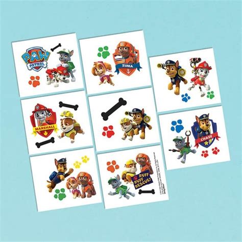 Paw Patrol Party Tattoos Kiwicakes