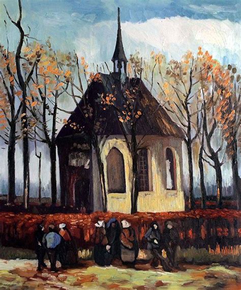 Van Gogh Congregation Leaving The Reformed Church In Nuenen