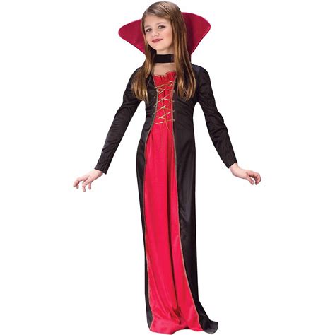 Fun World Victorian Vampiress Girls Halloween Fancy Dress Costume For
