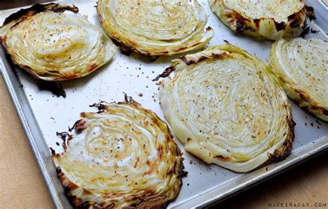 A few notes about this recipe for roasted cabbage with bacon gremolata: Oven Roasted Cabbage Steaks