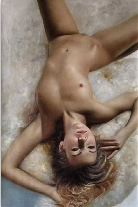 Pintura Moderna Y Fotograf A Art Stica Cuadro Al Leo De Mujer Acostada Desnudo Art Stico
