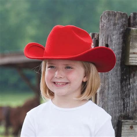 Western Kids Cowboy Hat Cowboy Hats Girls Sun Kids Felt Cowboy Hat