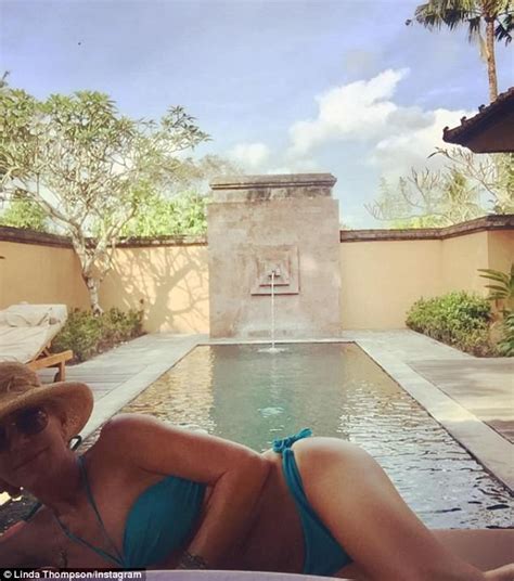 Linda Thompson 68 Shows Off Her Incredible Bikini Body In Bali Ahead