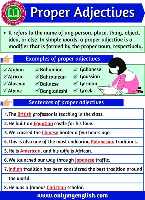 Proper Adjectives Definition Examples And List Onlymyenglish Proper Noun Examples