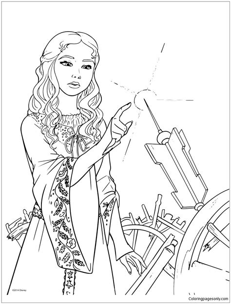 Descendants 2 mal vs uma game description: Maleficent Coloring Page - Free Coloring Pages Online