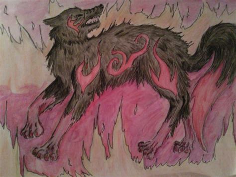 Elemental Wolf Fire By Silver Ninetales On Deviantart
