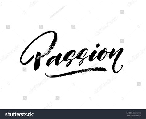 Passion Hand Drawn Poster Card Ink Stock Vector Royalty Free 355552538 Shutterstock