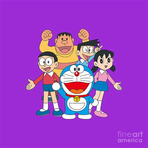 Doraemon Drawing By Aurora Hassanah Pixels