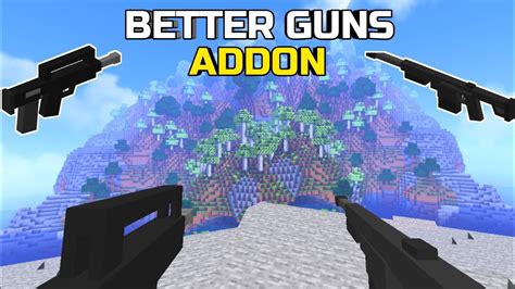 Better Guns Addon For Minecraft Pebedrock 118 3d Gun Addon For Mcpe