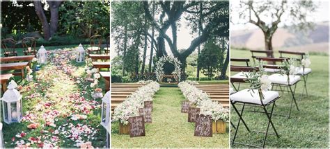 25 Rustic Outdoor Wedding Ceremony Decorations Ideas