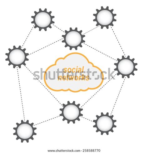 Social Network Concept Stock Vector Royalty Free 258588770 Shutterstock