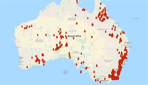 Australlia Forest Fire Map