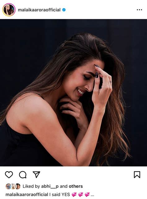 Malaika Aroras Cryptic “i Said Yes” Post Made Fans Curious About Her