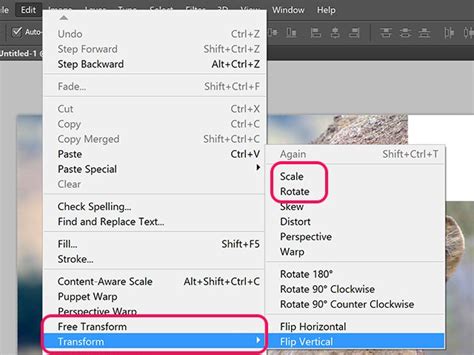 To flip your entire canvas, go up to image > image rotation > flip canvas horizontal. How to Resize and Rotate Layers in Adobe Photoshop ...