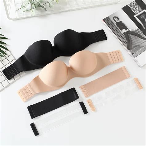 Yasemeen Seamless Solid Bras Women Push Up Bra Strapless Sexy Brassiere Underwear Seamless Wire