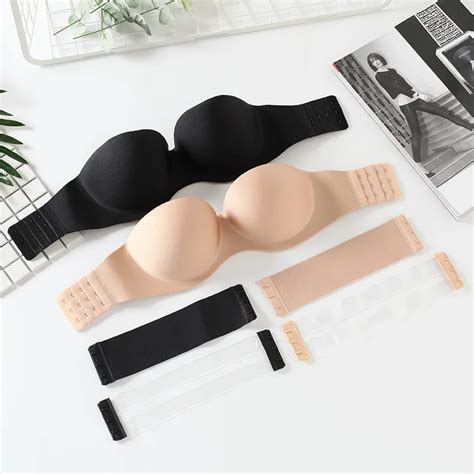 yasemeen seamless solid bras women push up bra strapless sexy brassiere underwear seamless wire