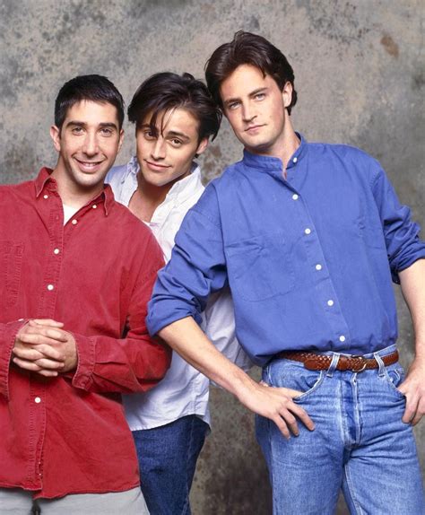 Ross Joey And Chandler ‘friends Photoshoot 1995 Friends Cast Joey
