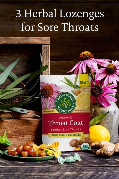 3 New Lozenges For Sore Throats Traditional Medicinals Sooth Sore Throat Sore Throat Herbalism