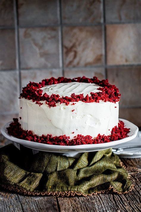 Red Velvet Cake With Cream Cheese Frosting This Super Moist And