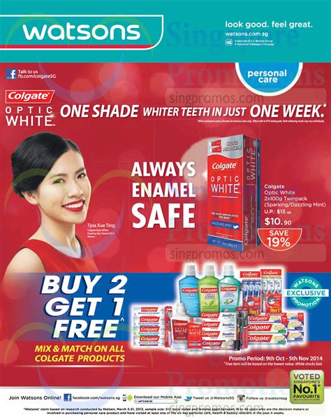 Colgate Buy 2 Get 1 Free Offers » Watsons Personal Care, Health, Cosmetics & Beauty Offers 9 