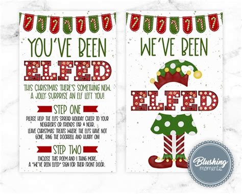 editable we ve been elfed sign you ve been elfed etsy