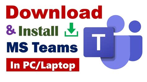 How To Download And Install Microsoft Teams In Pc Or Laptop Youtube