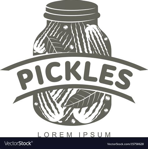 Pickles Logo Templates Royalty Free Vector Image