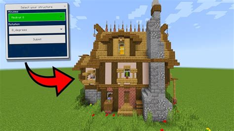 How To Build A House In Minecraft Without Placing Any Blocks Youtube
