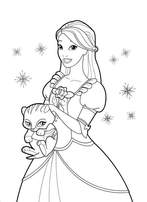 princess cat coloring page coloring home