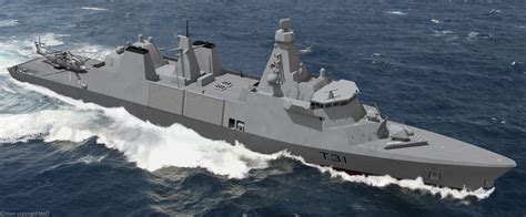 Type 31 Class Frigate Gpff Royal Navy Sea Ceptor Camm