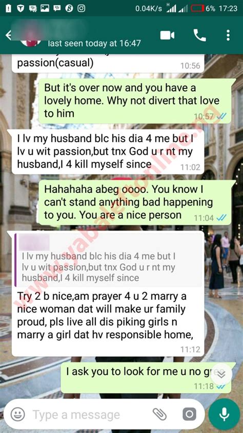 Shocking Whatsapp Conversation Between A Guy And His Married Ex