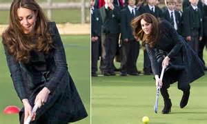 Duchess Of Cambridge Kate Middleton Plays Hockey In High Heels Daily