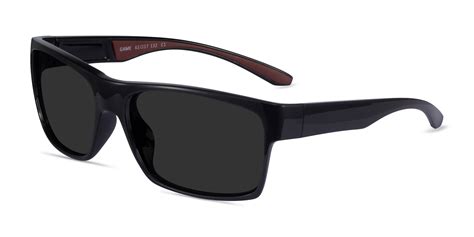 Game Rectangle Black Frame Prescription Sunglasses Eyebuydirect Canada