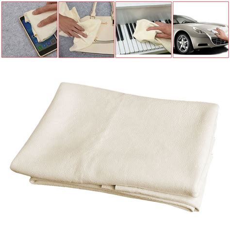 5080cm Natural Shammy Chamois Leather Car Cleaning Towels Drying