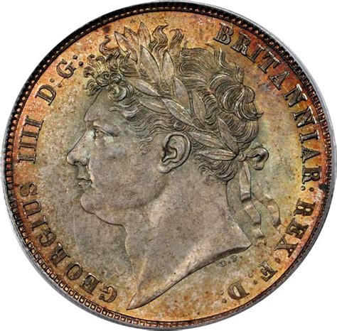 Halfcrown King George Iv First Issue Coin Type From United Kingdom