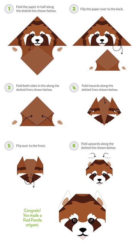 Easy Origami Panda Instructions Easy Origami Panda Paper Craft