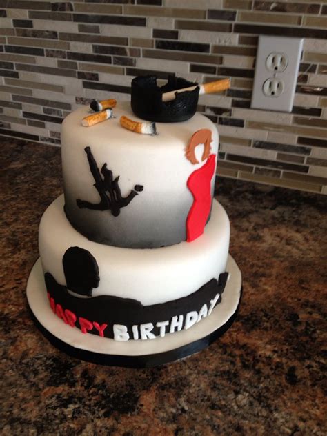 #lumberjack #cake #cake design #cake decorating #masculine #rugged #men #man #burly men. Mad Men cake | Cakes for men, Cake, Custom cakes