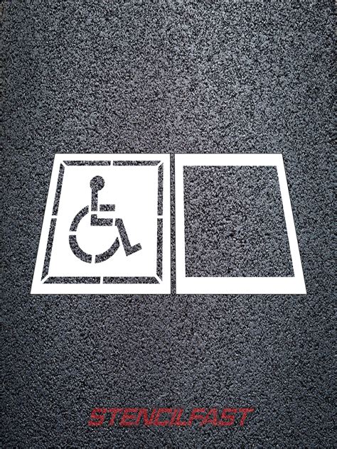 30 Handicap Symbol 2 Pc Stencil Stencil Fast