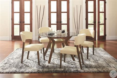 Paxton Cream Upholstered Dining Chair Set Of 2 From Coaster Coleman