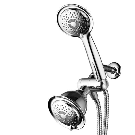 Dream Spa 4 Spray 4 In Dual Shower Head And Handheld Shower Head With Led Lighted In Chrome