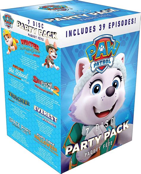 Paw Patrol 7 Disc Party Pack 39 Episodes Dvd Box Set