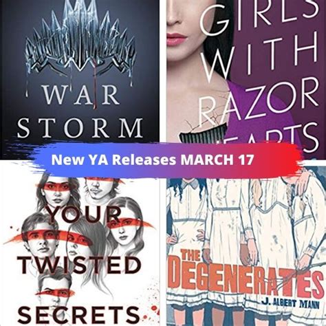 New Ya Books Releasing March 17 Jen Ryland Reviews