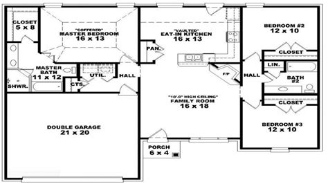 These 3 bedroom floor plans are all about easy living and functionality. 3-Bedroom Duplex Floor Plans 3 Bedroom One Story House ...