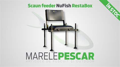 Scaun feeder NuFish RestaBox în stoc MarelePescar