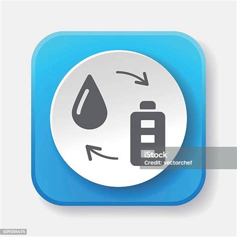 Environmental Protection Concept Conserve Water Icon Stock Illustration