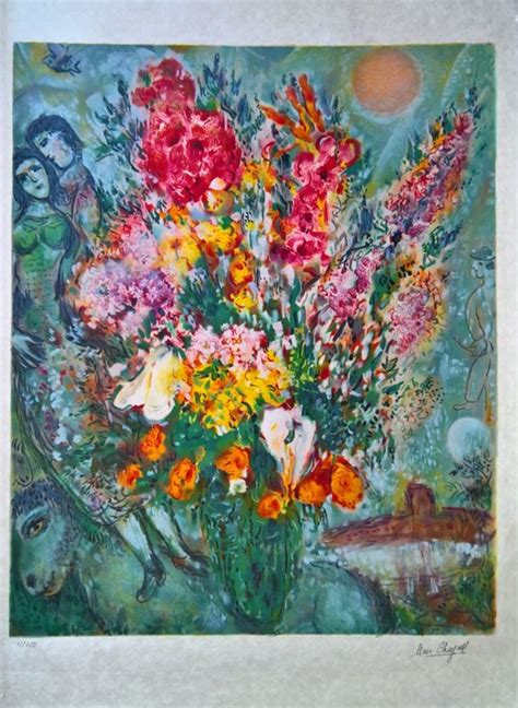 Marc Chagall Naar Bouquet De Fleurs Catawiki
