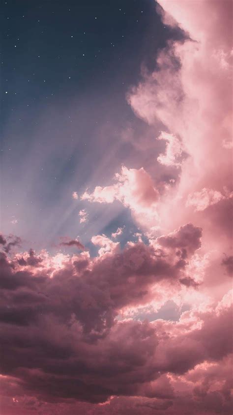 Pink Clouds Wallpaper Iphone Android Background Followme Clouds